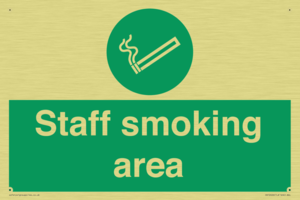 Staff smoking area